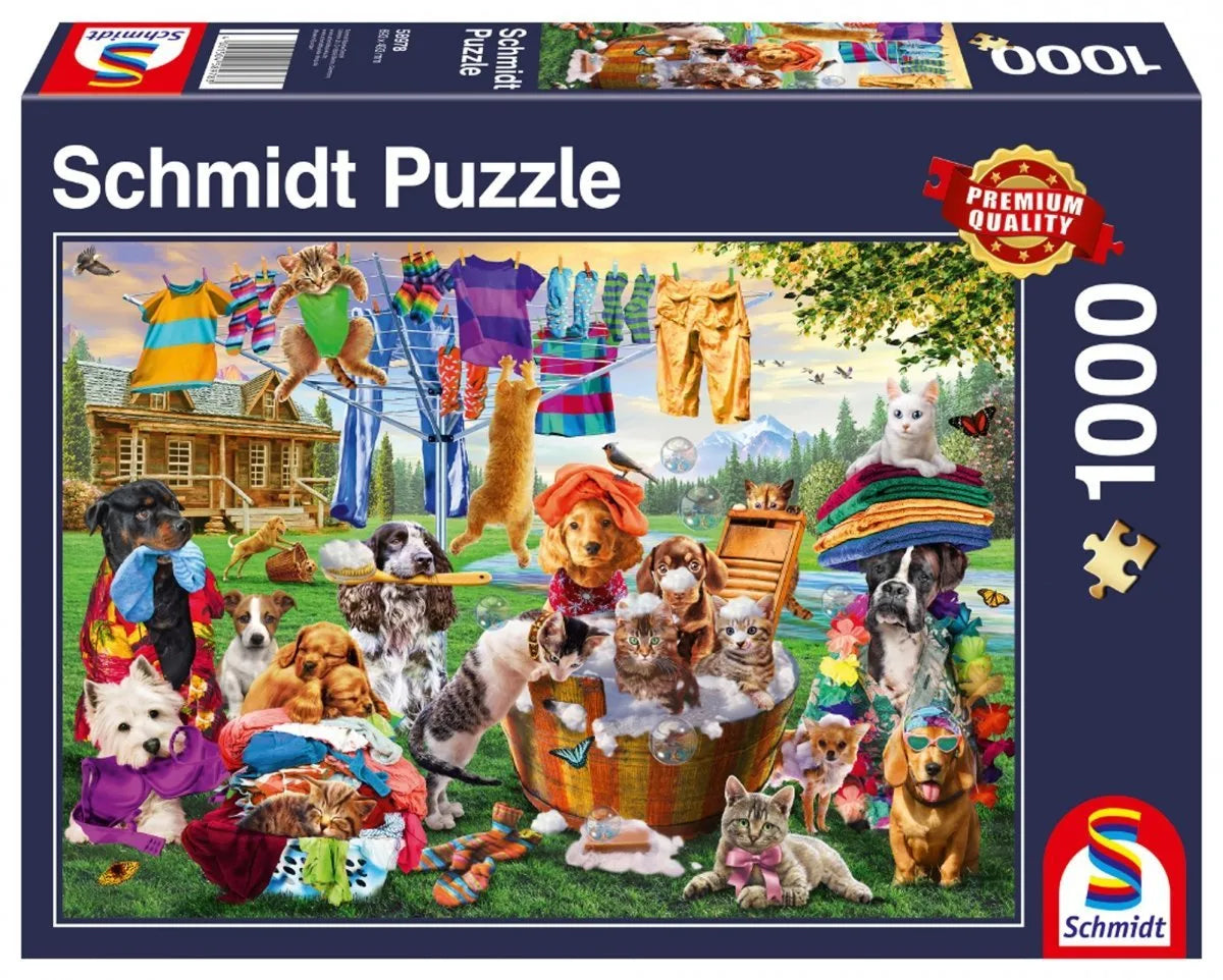 Pusle "Crazy garden of pets" 1000 tk-w008 WHSX Jigsaw Puzzles-Brain Games OÜ