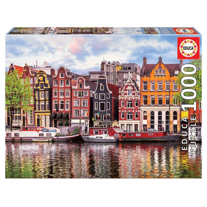 Pusle "Dancing houses, Amsterdam" 1000 tk-w008 WHSX Jigsaw Puzzles-Brain Games OÜ