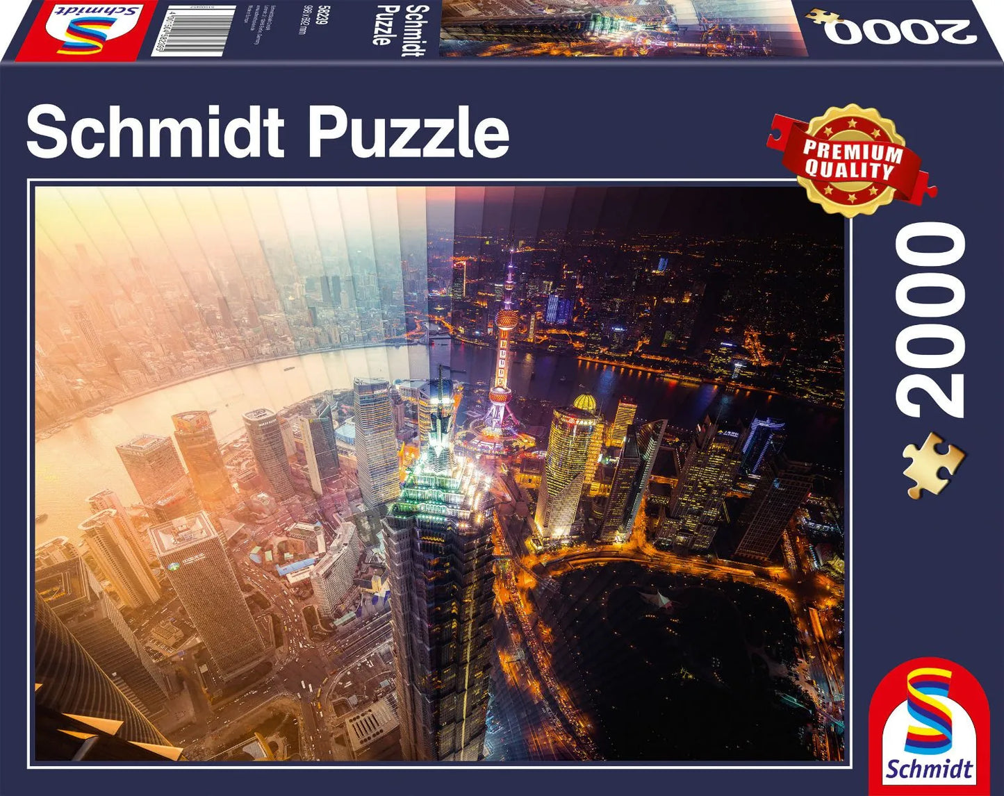 Pusle "Day and Night, Time slice" 2000 tk-w008 WHSX Jigsaw Puzzles-Brain Games OÜ
