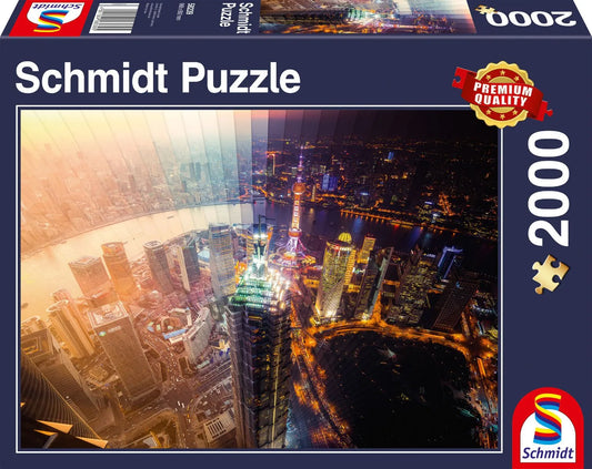 Pusle "Day and Night, Time slice" 2000 tk-w008 WHSX Jigsaw Puzzles-Brain Games OÜ