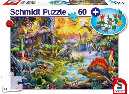 Pusle "Dinosaurs" 60 tk-w008 WHSX Jigsaw Puzzles-Brain Games OÜ