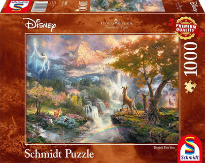 Pusle "Disney, Bambi" 1000 tk-w008 WHSX Jigsaw Puzzles-Brain Games OÜ