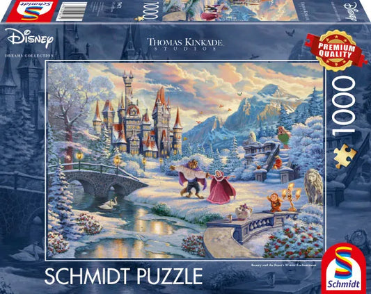 Pusle "Disney, Beauty and the Beast's Winter Enchantment" 1000 tk-w008 WHSX Jigsaw Puzzles-Brain Games OÜ