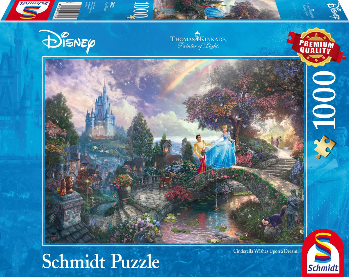 Pusle "Disney Cinderella Wishes Upon A Dream" 1000 tk-w008 WHSX Jigsaw Puzzles-Brain Games OÜ