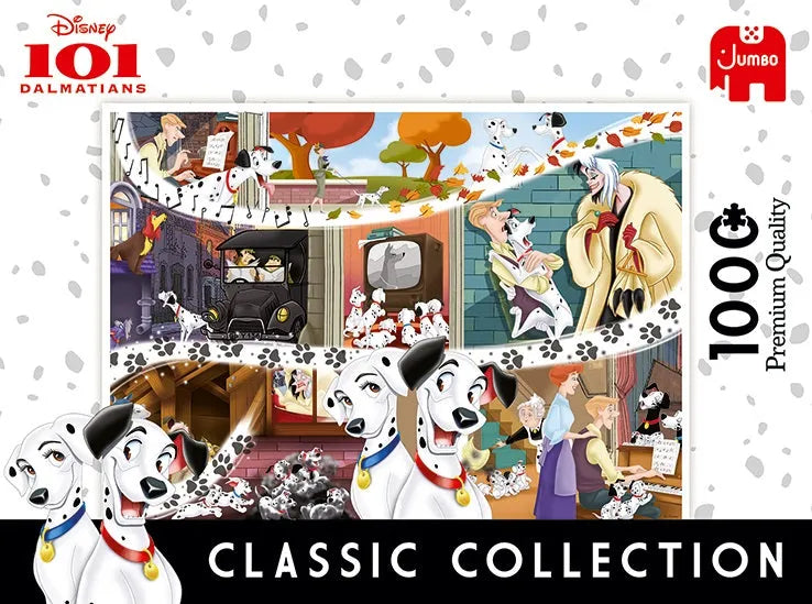 Pusle "Disney Classic Collection 101 Dalmatians" 1000 tk-108 Jigsaw Puzzles-Brain Games OÜ