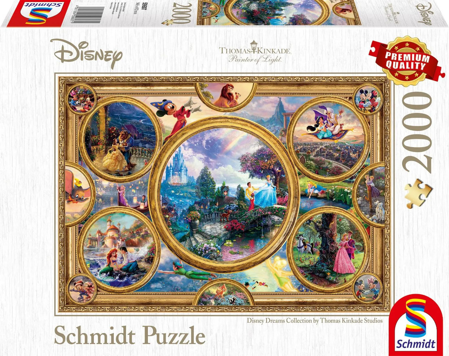 Pusle "Disney Dreams Collection" 2000 tk-w008 WHSX Jigsaw Puzzles-Brain Games OÜ
