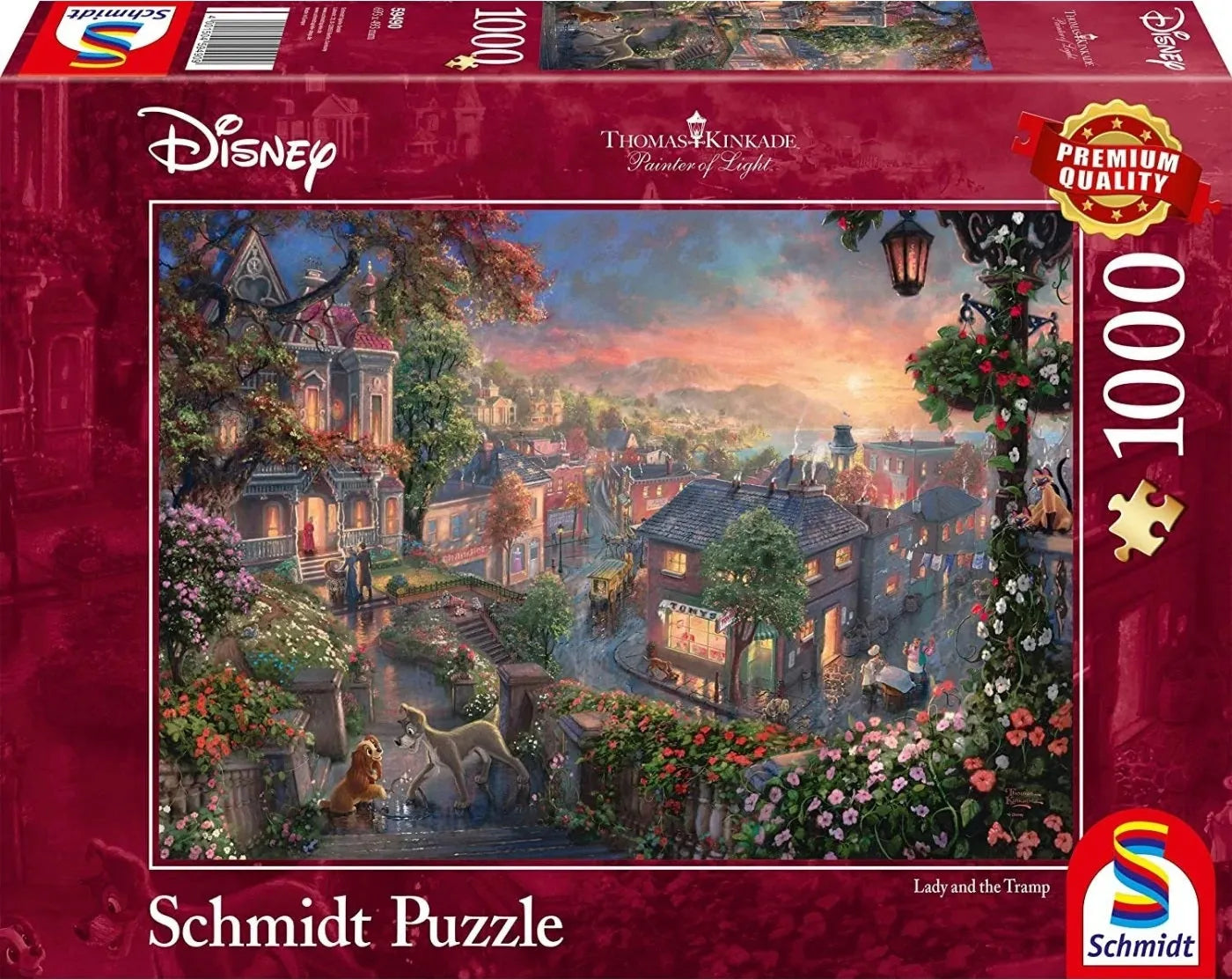 Pusle "Disney, Lady and the Tramp" 1000 tk-w008 WHSX Jigsaw Puzzles-Brain Games OÜ