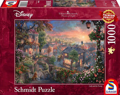 Pusle "Disney, Lady and the Tramp" 1000 tk-w008 WHSX Jigsaw Puzzles-Brain Games OÜ