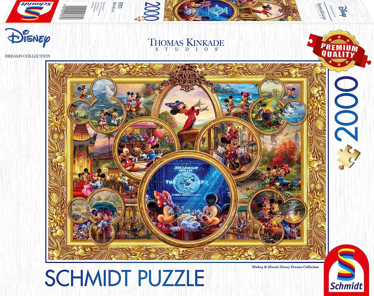 Pusle "Disney, Mickey & Minnie, Dream Collage II" 2000 tk-w008 WHSX Jigsaw Puzzles-Brain Games OÜ