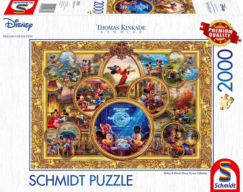 Pusle "Disney, Mickey & Minnie, Dream Collage II" 2000 tk-w008 WHSX Jigsaw Puzzles-Brain Games OÜ