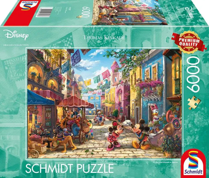 Pusle "Disney, Mickey & Minnie in Mexico" 6000 tk-w008 WHSX Jigsaw Puzzles-Brain Games OÜ