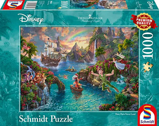 Pusle "Disney, Peter Pan" 1000 tk-w008 WHSX Jigsaw Puzzles-Brain Games OÜ