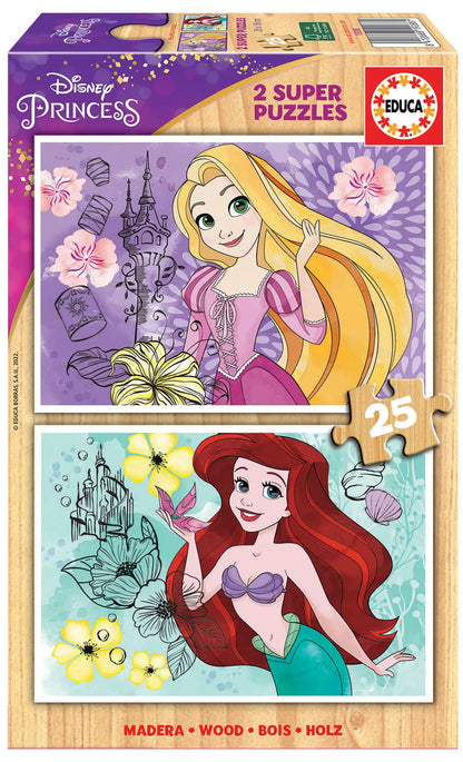 Pusle "Disney Princess" 2 x 25 tk-w008 WHSX Jigsaw Puzzles-Brain Games OÜ