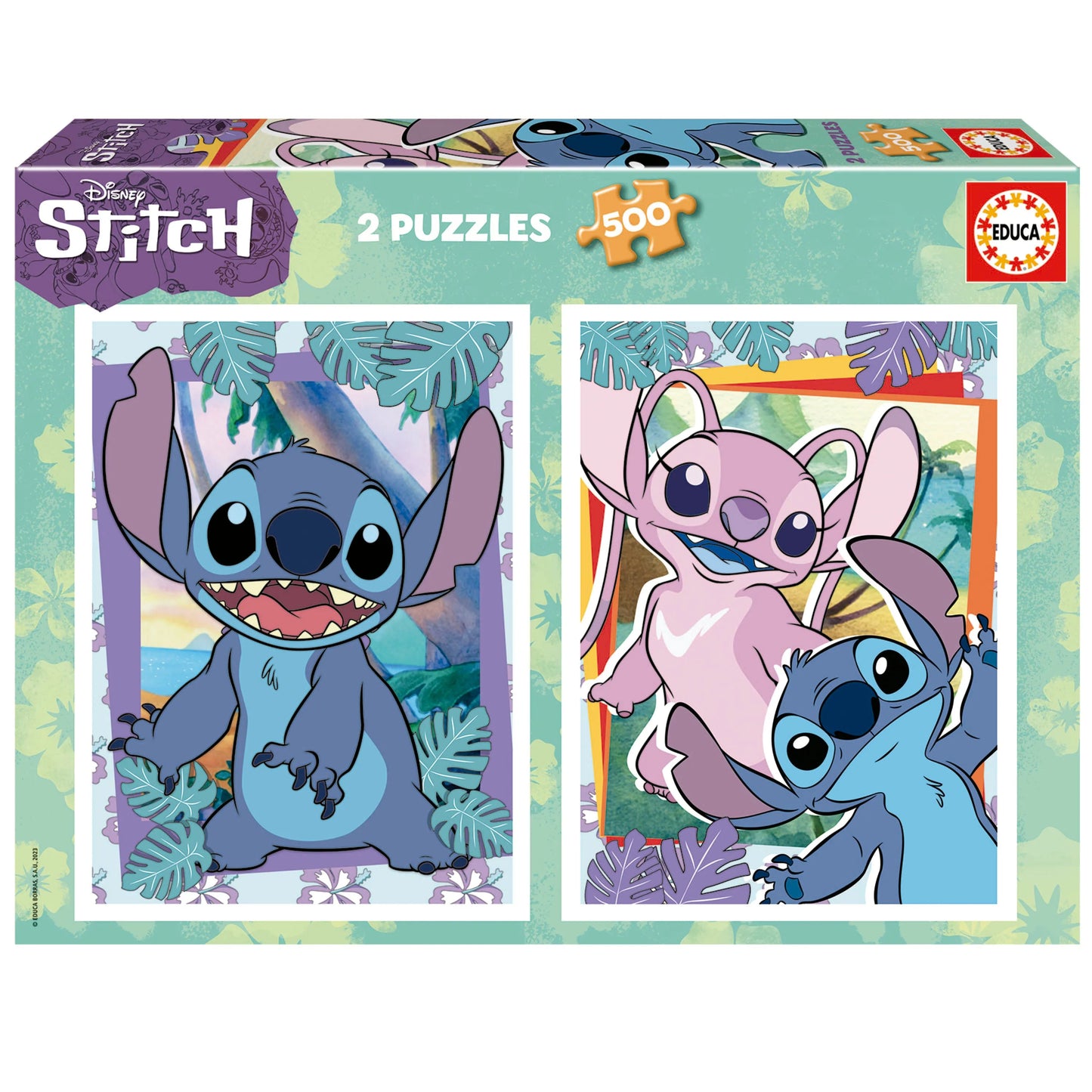 Pusle "Disney - Stitch" 2x500 tk-w008 WHSX Jigsaw Puzzles-Brain Games OÜ