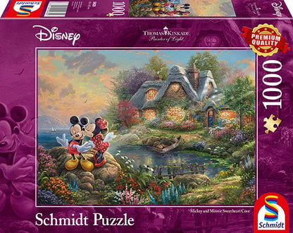 Pusle "Disney, Sweethearts Mickey & Minnie" 1000 tk-w008 WHSX Jigsaw Puzzles-Brain Games OÜ