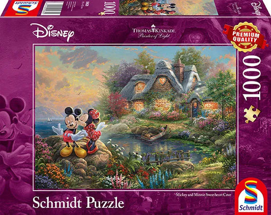 Pusle "Disney, Sweethearts Mickey & Minnie" 1000 tk-w008 WHSX Jigsaw Puzzles-Brain Games OÜ
