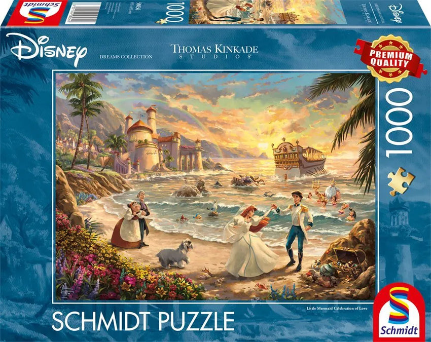 Pusle "Disney, The Little Mermaid Celebration of Love" 1000 tk-w008 WHSX Jigsaw Puzzles-Brain Games OÜ