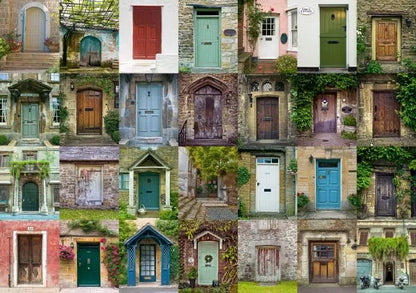 Pusle "Doors" 1500 tk-w008 WHSX Jigsaw Puzzles-Brain Games OÜ