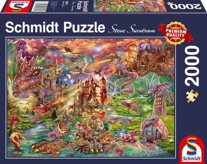 Pusle "Dragons treasure" 2000 tk-w008 WHSX Jigsaw Puzzles-Brain Games OÜ