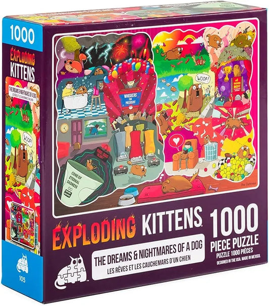 Pusle "Dreams and Nightmares of a Dog" 1000 tk-w008 WHSX Jigsaw Puzzles-Brain Games OÜ