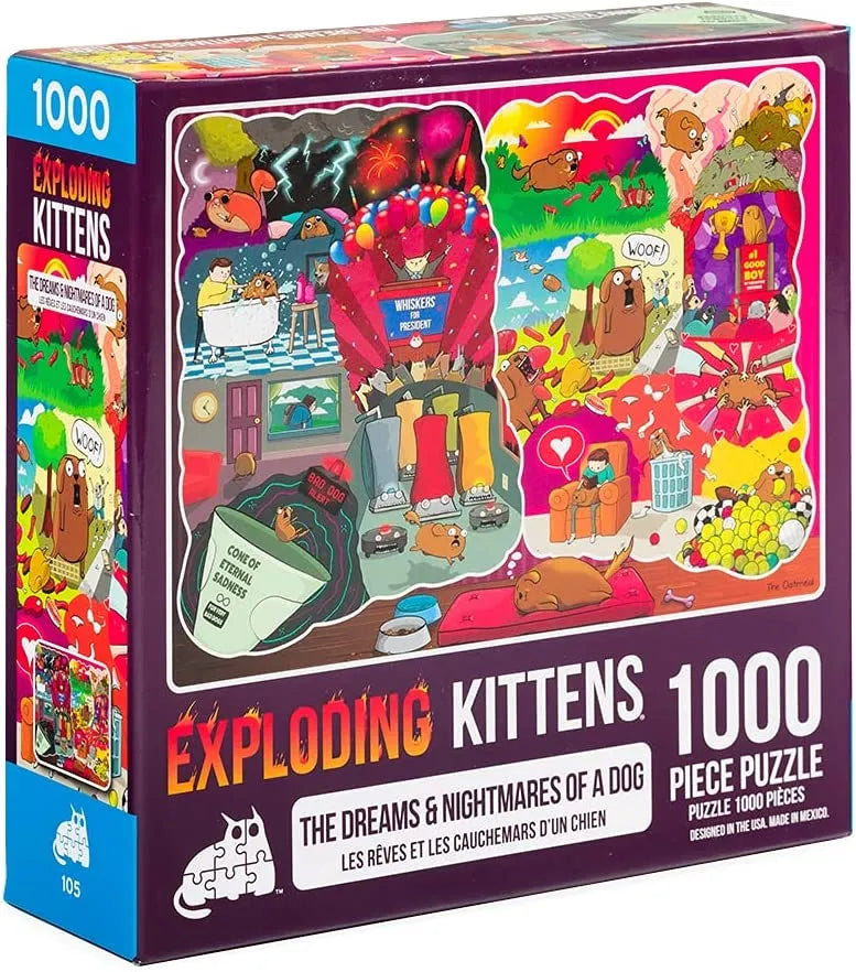 Pusle "Dreams and Nightmares of a Dog" 1000 tk-w008 WHSX Jigsaw Puzzles-Brain Games OÜ