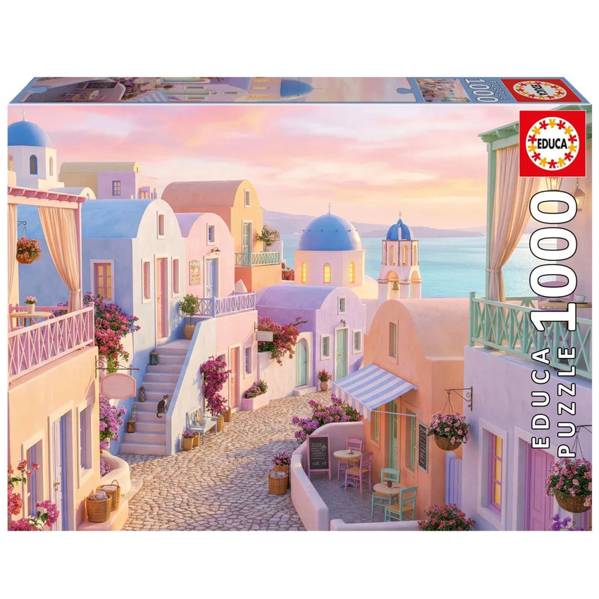 Pusle "Dreamy Santorini" 1000 tk-W008 - Jigsaw Puzzles-Brain Games OÜ