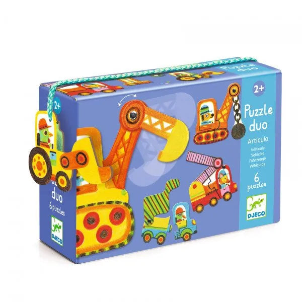 Pusle Duo "Articulo vehicles" 12 tk-008 Jigsaw Puzzles-Brain Games OÜ