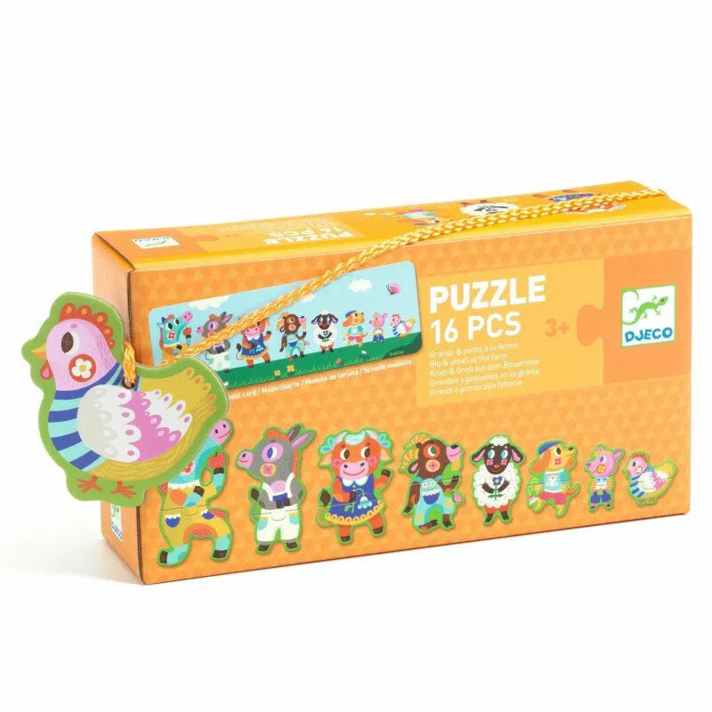 Pusle Duo "Big & small at the farm" 16 tk-Pusled-Brain Games OÜ