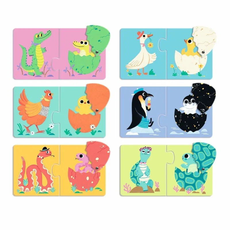 Pusle Duo "Funny eggs" 12 tk-008 Jigsaw Puzzles-Brain Games OÜ