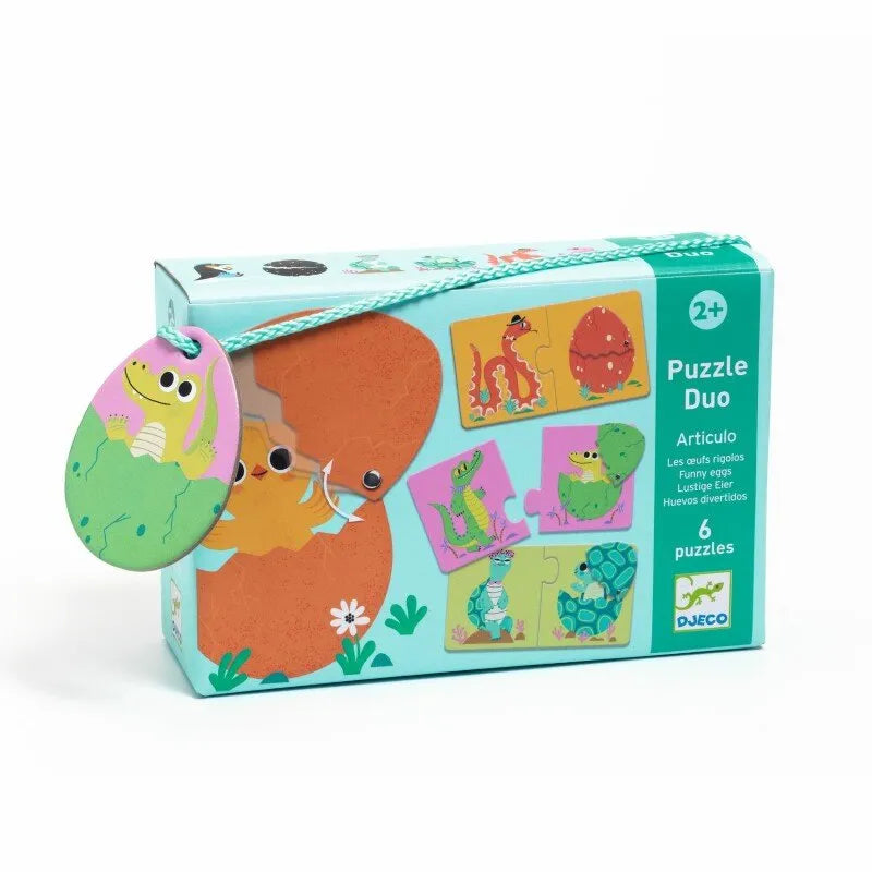 Pusle Duo "Funny eggs" 12 tk-008 Jigsaw Puzzles-Brain Games OÜ