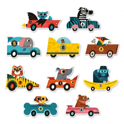Pusle Duo "Racing cars" 20 tk-011 Creativity & Brain Teasers-Brain Games OÜ