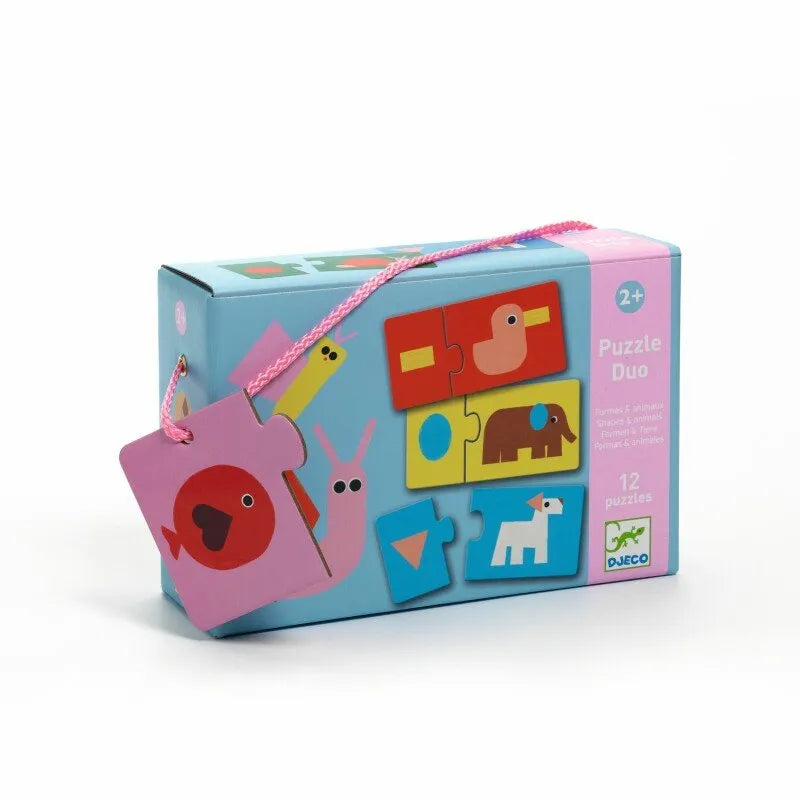 Pusle Duo "Shapes & Animals" 24 tk-008 Jigsaw Puzzles-Brain Games OÜ
