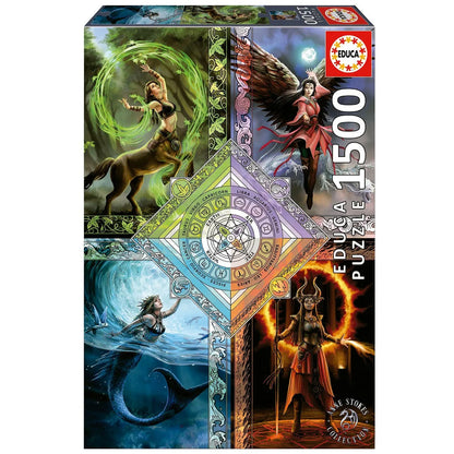 Pusle "Elemental Magic Star Chart, Anne Stokes" 1500 tk-w008 WHSX Jigsaw Puzzles-Brain Games OÜ