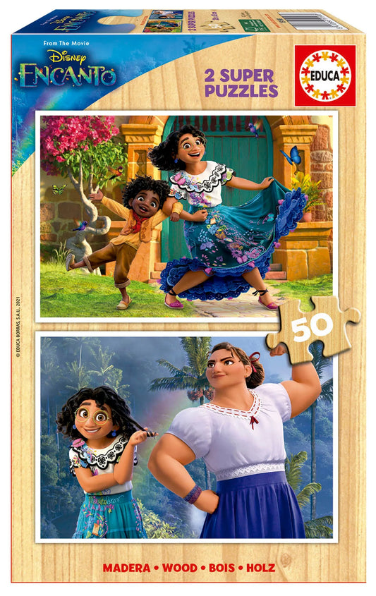 Pusle "Encanto Disney Wood" 2x50 tk-w008 WHSX Jigsaw Puzzles-Brain Games OÜ