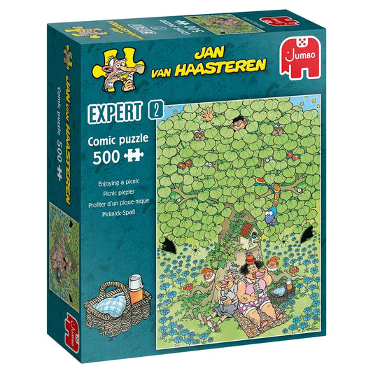 Pusle "Enjoying a picnic" 500 tk-108 Jigsaw Puzzles-Brain Games OÜ