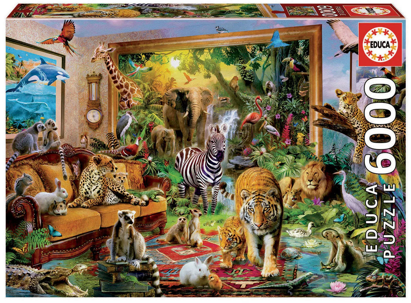 Pusle "Entering the bedroom" 6000 tk-w008 WHSX Jigsaw Puzzles-Brain Games OÜ