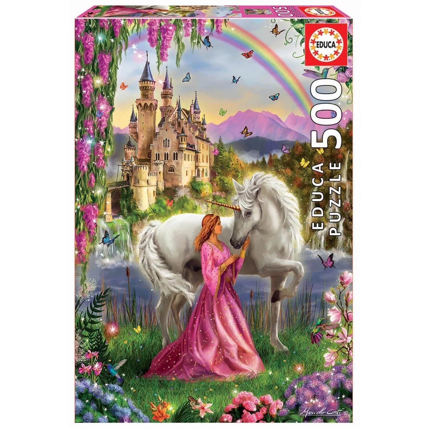 Pusle "Fairy and Unicorn" 500 tk-w008 WHSX Jigsaw Puzzles-Brain Games OÜ