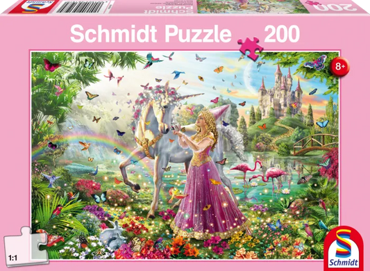 Pusle "Fairy in Magic Forest" 200 tk-w008 WHSX Jigsaw Puzzles-Brain Games OÜ