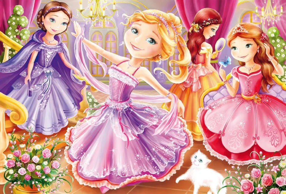 Pusle "Fairytale Princesses" 3x24 tk-w008 WHSX Jigsaw Puzzles-Brain Games OÜ