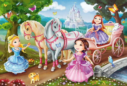 Pusle "Fairytale Princesses" 3x24 tk-w008 WHSX Jigsaw Puzzles-Brain Games OÜ
