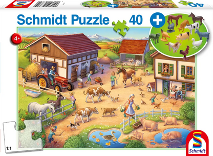 Pusle "Farmer" 40 tk-w008 WHSX Jigsaw Puzzles-Brain Games OÜ
