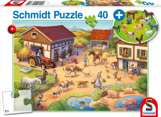Pusle "Farmer" 40 tk-w008 WHSX Jigsaw Puzzles-Brain Games OÜ