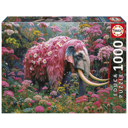 Pusle "Floral elephant" 1000 tk-w008 WHSX Jigsaw Puzzles-Brain Games OÜ