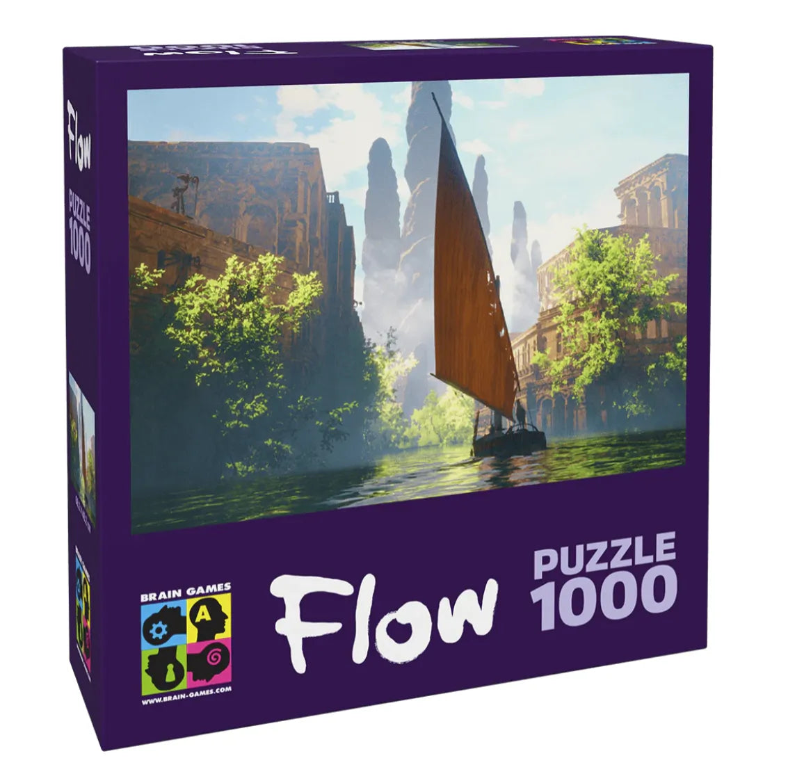 Pusle "Flow - Laevuke" 1000 tk-w108 WHS Jigsaw Puzzles-Brain Games OÜ