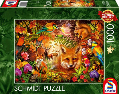 Pusle "Flowers, fur and feathers" 1000 tk-w008 WHSX Jigsaw Puzzles-Brain Games OÜ