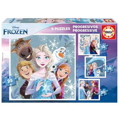 Pusle "Frozen" 12-16-20-25 tk-w008 WHSX Jigsaw Puzzles-Brain Games OÜ