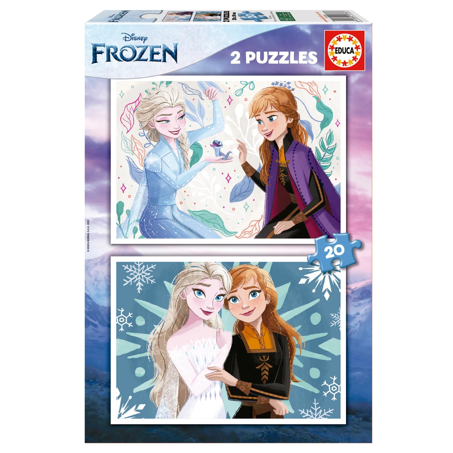 Pusle "Frozen" 2x20 tk-w008 WHSX Jigsaw Puzzles-Brain Games OÜ