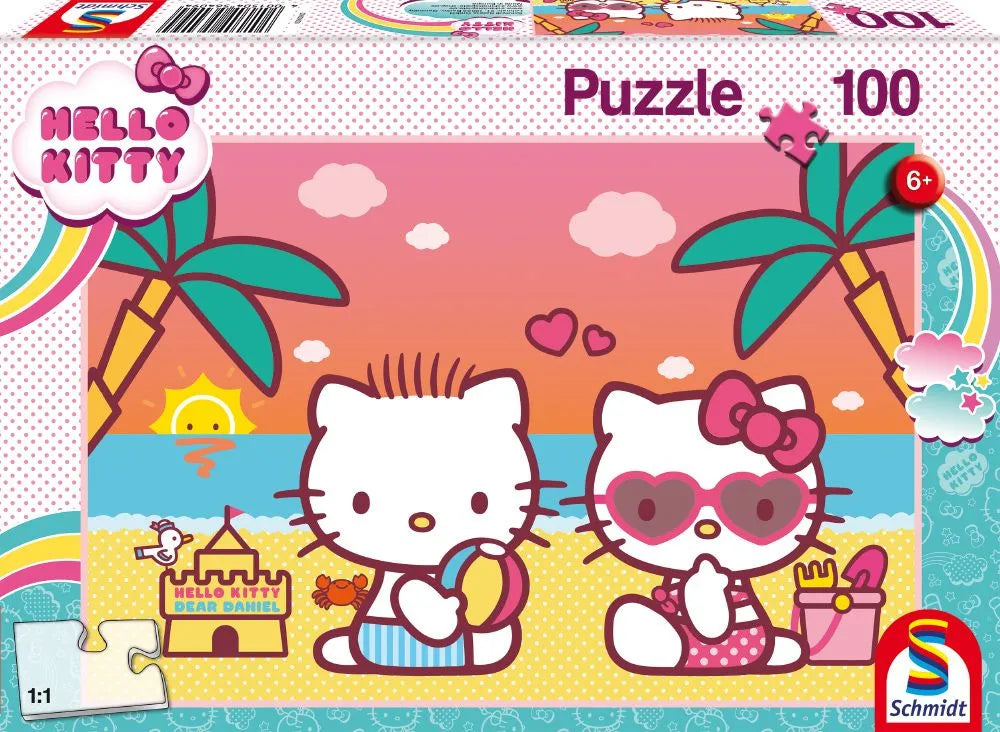 Pusle "Fun at the beach" 100 tk-w008 WHSX Jigsaw Puzzles-Brain Games OÜ