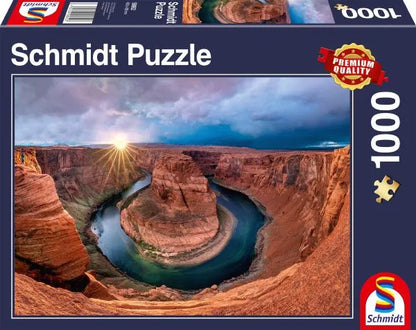 Pusle "Glen Canyon, Horseshoe Bend on the Color" 1000 tk-w008 WHSX Jigsaw Puzzles-Brain Games OÜ
