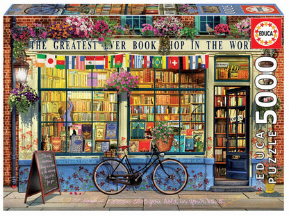 Pusle "Greatest Bookshop in the World" 5000 tk-w008 WHSX Jigsaw Puzzles-Brain Games OÜ